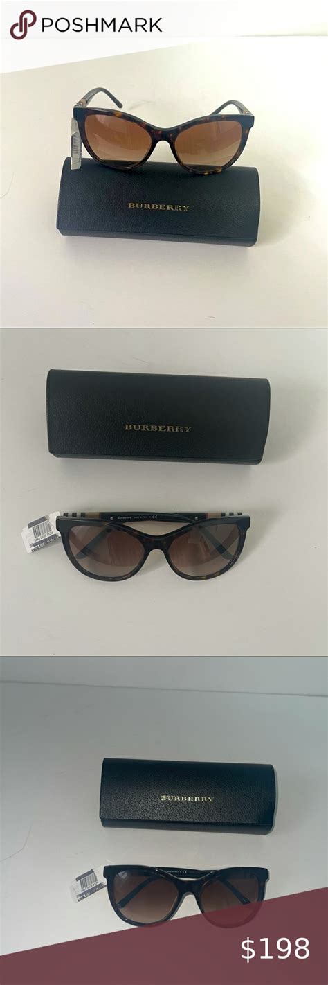 58mm check detail sunglasses burberry